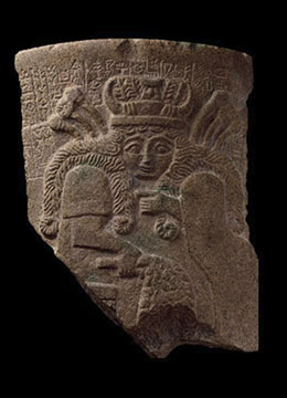 Fragment of a vessel with frontal image of goddess,  Early Dynastic IIIb period, ca. 2400 BC