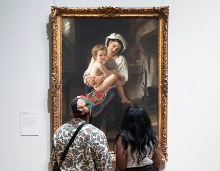 Visitors at Met Museum