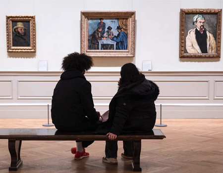 Visitors at Met Museum