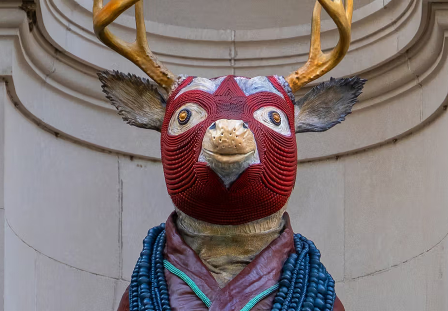 The Genesis Facade Commission: Jeffrey Gibson, The Animal That Therefore I Am