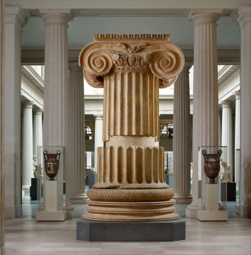 Marble column from the Temple of Artemis at Sardis, ca. 300 B.C.